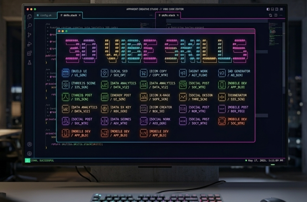 Apparent Creative Custom CLI Skills Dashboard Visual Side Display